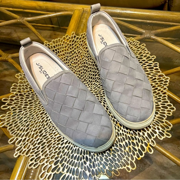 J Slides Gray Slip-On Sneakers - Picture 1 of 5